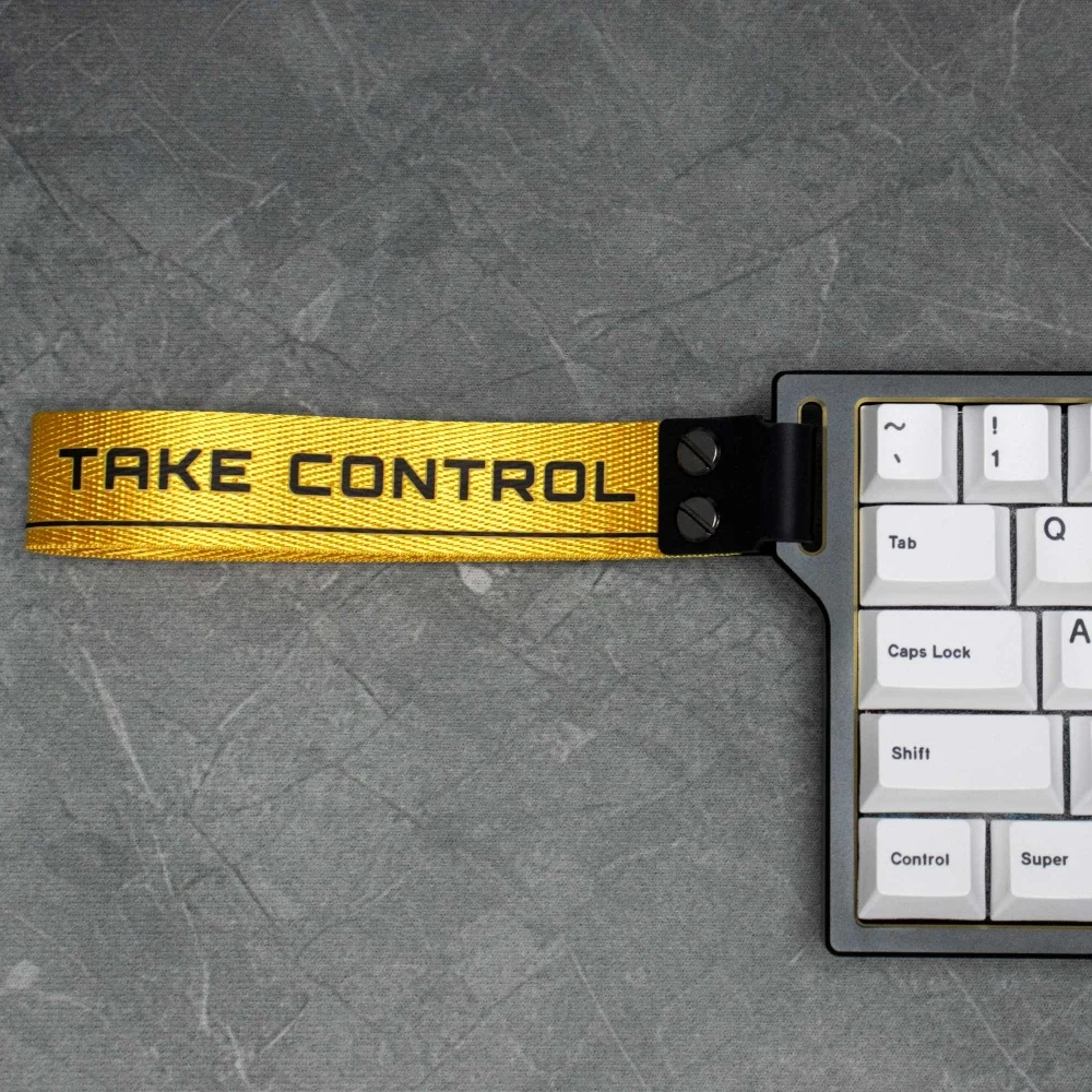 Keyboard Strap Take Control Strap Decorative Strap Take Control Nylon Strap for Wooting60 ATK68 MAD60 Gaming Mechanical Keyboard