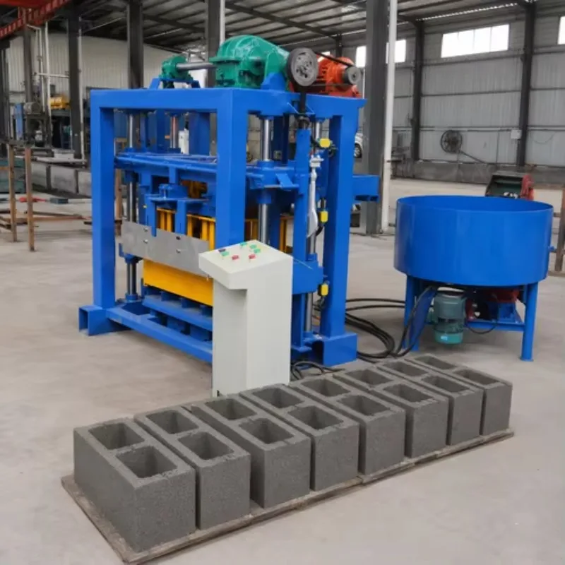 Fully Automatic Brick Making Machinery QTJ4-26 Concrete Block Tile Making Machine Building Material Machinery