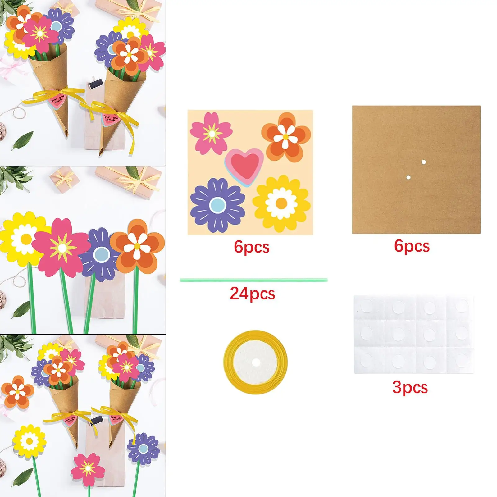 Kit de arreglo floral de bricolaje para elaborar su propio expositor floral en casa