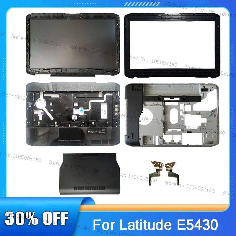 Capa traseira lcd para laptop dell latitude e5430, moldura frontal, descanso para as mãos, capa inferior, substituição de dobradiças