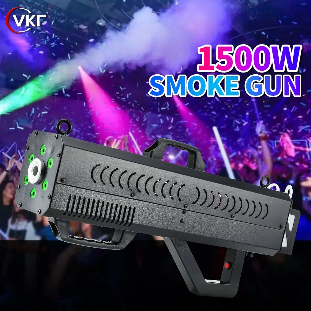 

1500W LED Handheld Smoke Gun RGBW Stage Special Effect Equipment Smoke Sprayer Fog Machine For DJ Disco Party Bar Hot Sales