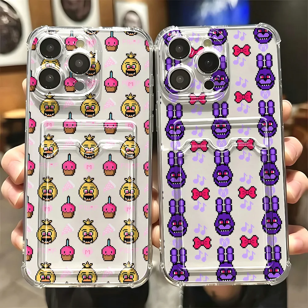 Game Five Nights At Freddys Card Hold Phone For Samsung Galaxy S26 S25 S24 S23 S22 S21 S20 FE Plus Ultra M33 M53 M54 5G Cover