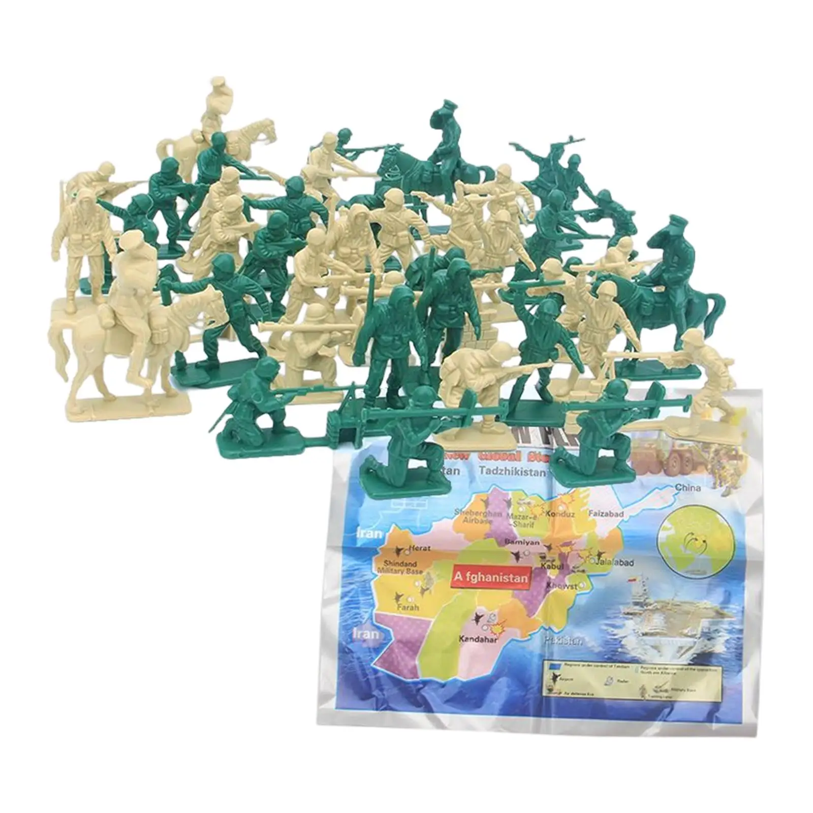 48x Army Vehicles Set Model Toys Toy Model Toy Flags Teaching Tools Model Educational Gifts Army Men Soldier Playset Boys Girls