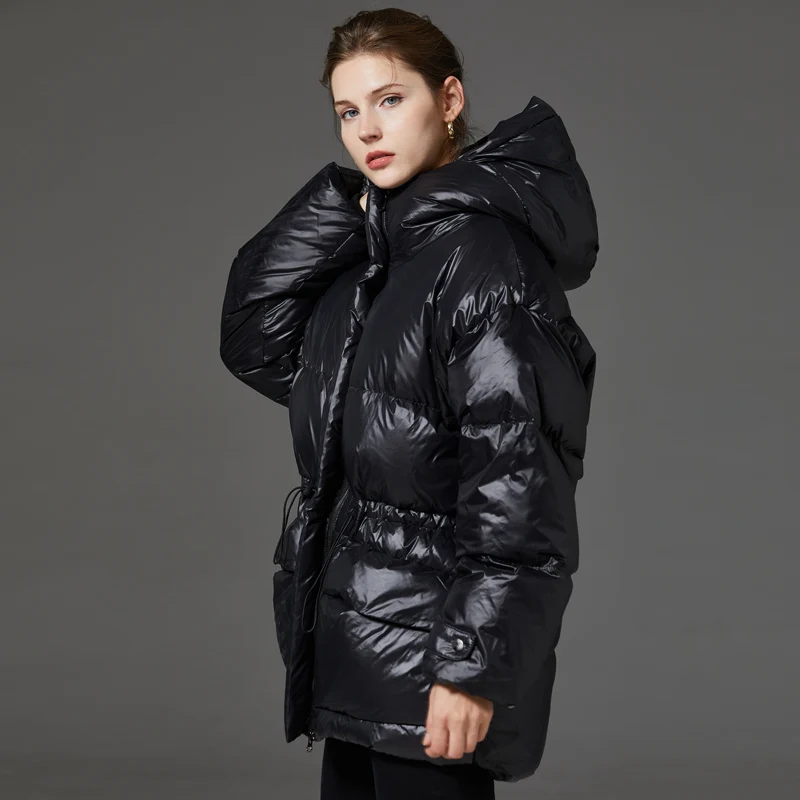 WInter Warm 90%White Duck Down Thicken Jacket New Listing Casual Short Coat Waterproof Oversize Puff Outwear With Hooded