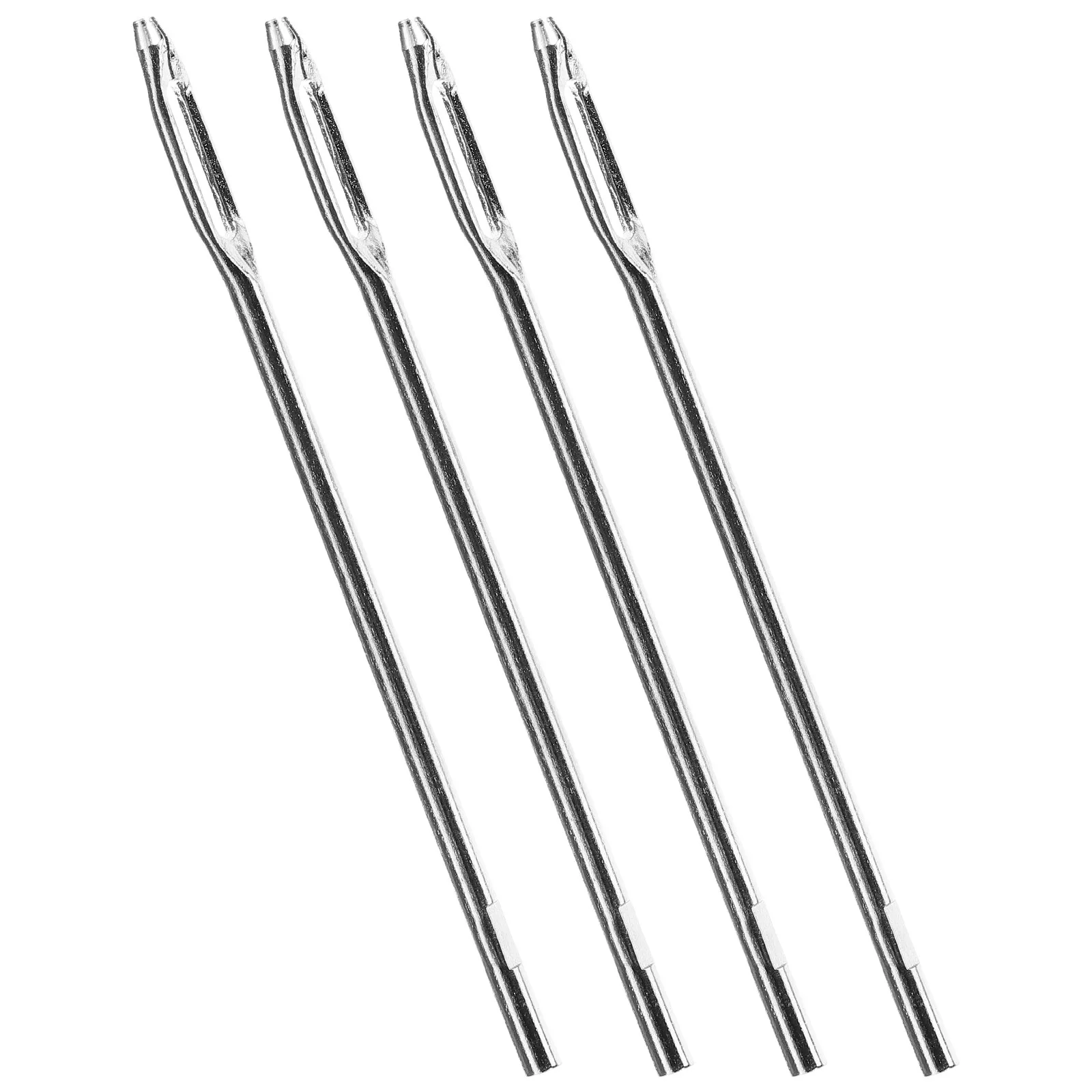 4Pcs Split Eye Tire Plug Repair Needle Set Heavy-Duty Steel Car Motorcycle Bike Tire Repair Tools Puncture Fix Kit