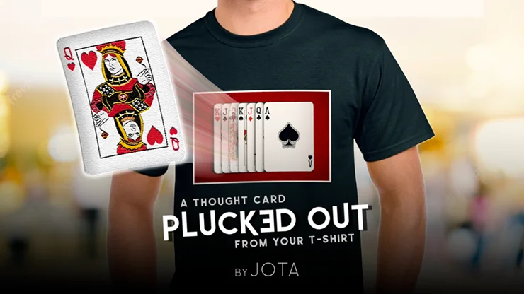 PLUCKED OUT (Gimmick and Online Instructions) by JOTA Card Magic Tricks Decks Street Magic Props Illusions Ckose up Mentalism