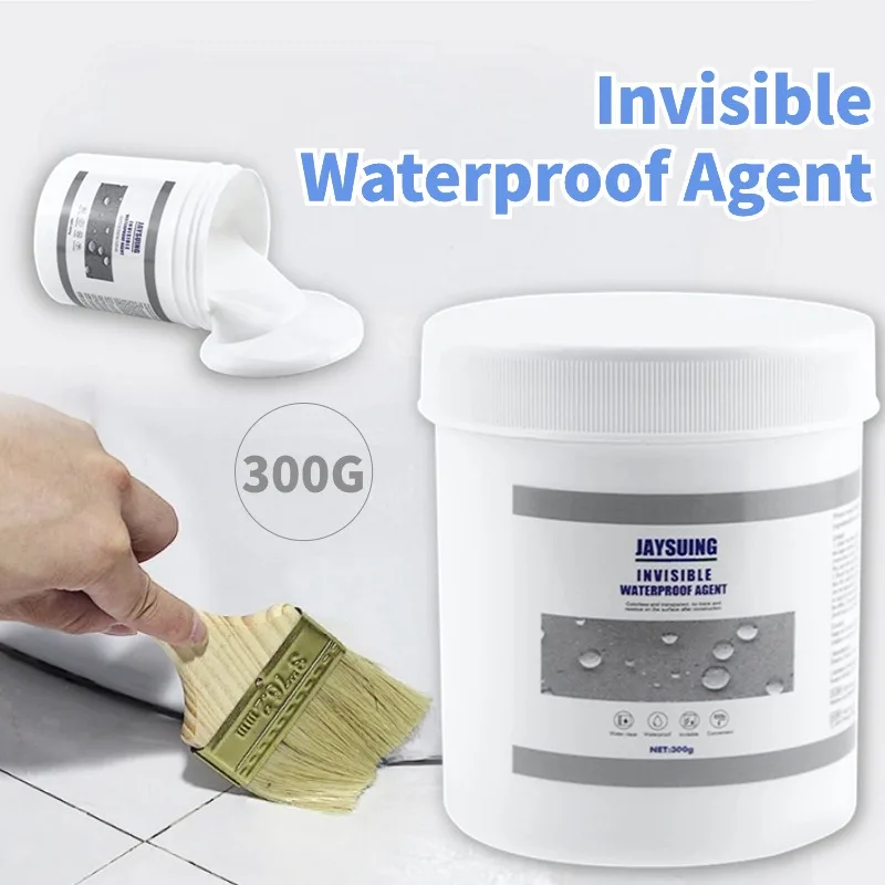 Water-resistant Sealant Toilet Bathroom Kitchen Waterproof Paint Strong Invisible Glue With Brush Waterproof Sealant 30/100/300g