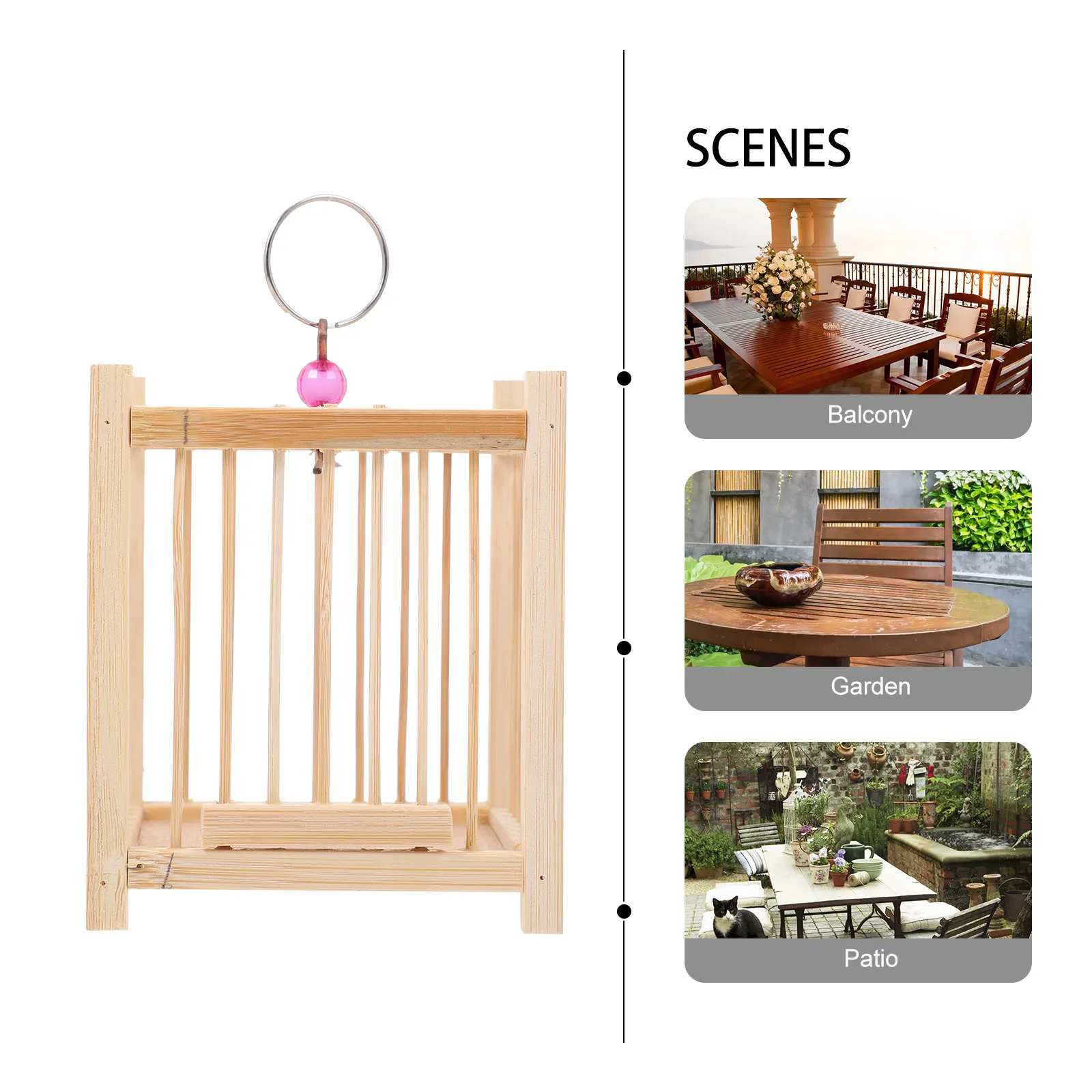 

Handmade Bamboo Insect Cage Durable Safe Foldable Portable Grasshoppers Container Reusable Small Pets Home Use