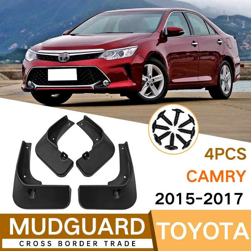 For Toyota Camry 2015-2017 Mud Flaps Custom Fit Splash Guards Front Rear Wheel Auto Exterior Decor Accessories