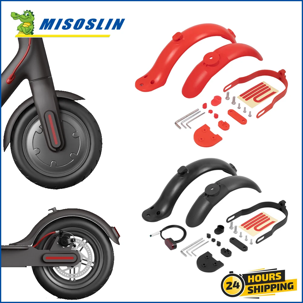 10 Inch Tire Spacer Electric Scooter Fender Heighten Pads Gasket Taillight for Xiaomi M365 1S Pro Kick Scooter Replacement Parts