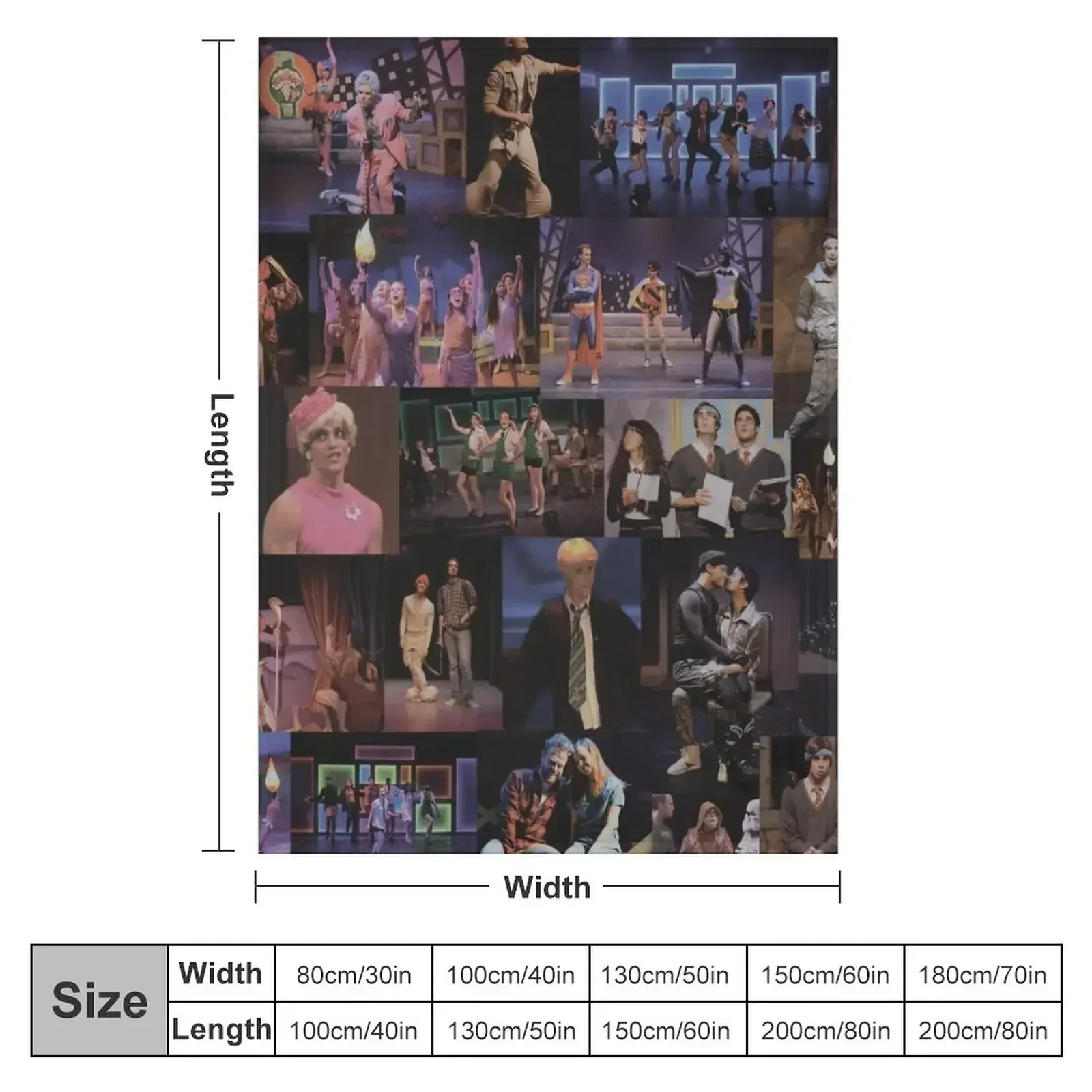 Starkid Collage Throw Blanket couch cozy soft plush fuzzy picnic outdoor blanket