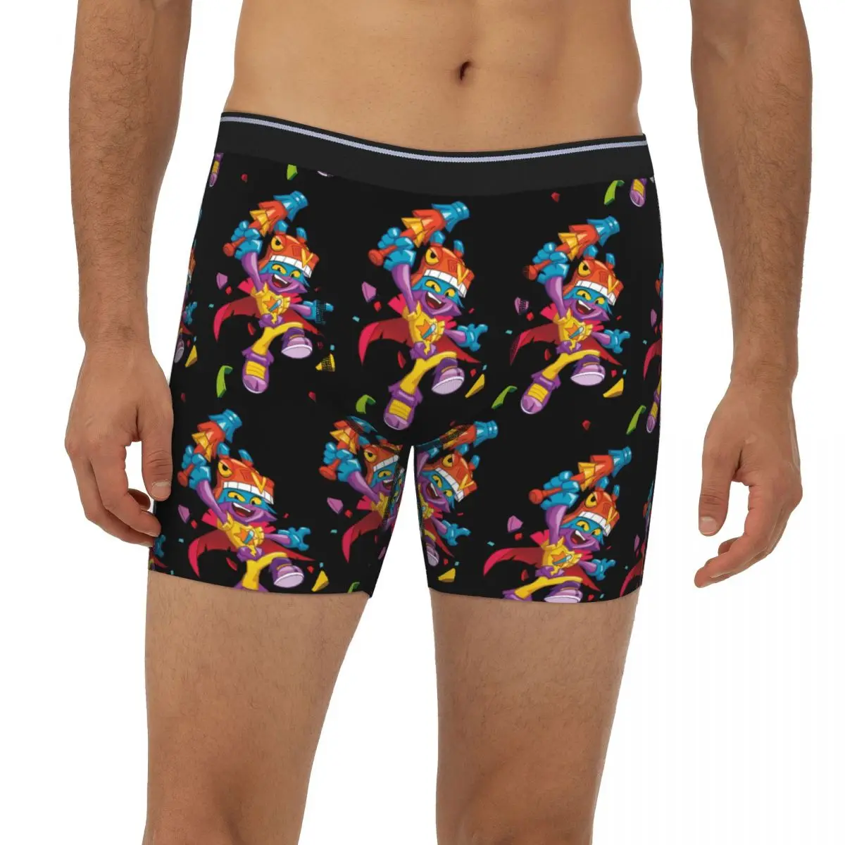 

Superthings Long Boxer Underpants Short Men's Panties Comfortable Underwear for Homme Man Boyfriend Gift