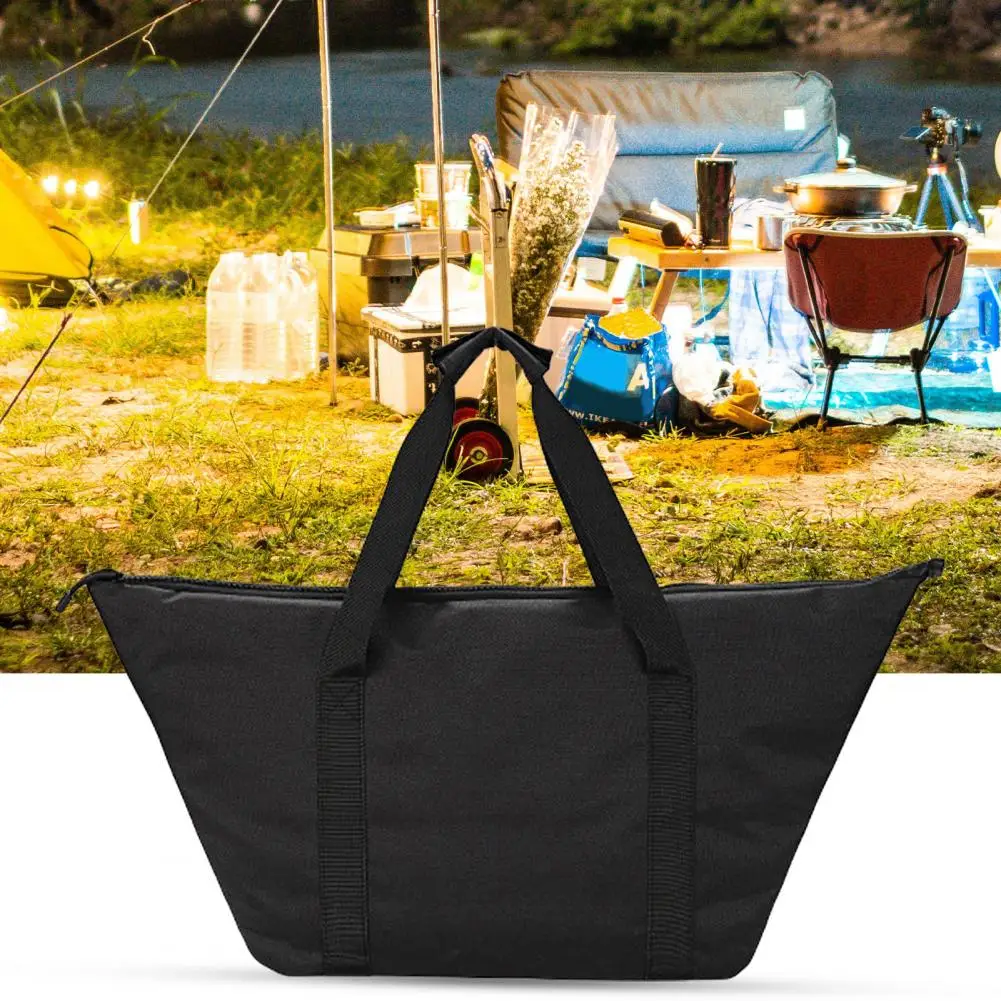 Desk Storage Bag  Convenient Non-slip Trapezoidal Design  Removable Hexagonal Table Tote Bag Outdoor Accessory