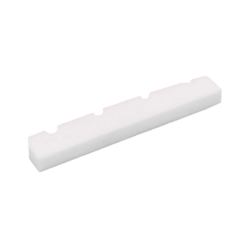 

4 String Bass Guitar Bone Nut 38mm Natural Oxen Bone Slotted Guitar Parts Instrument Accessory Lightweight Durable