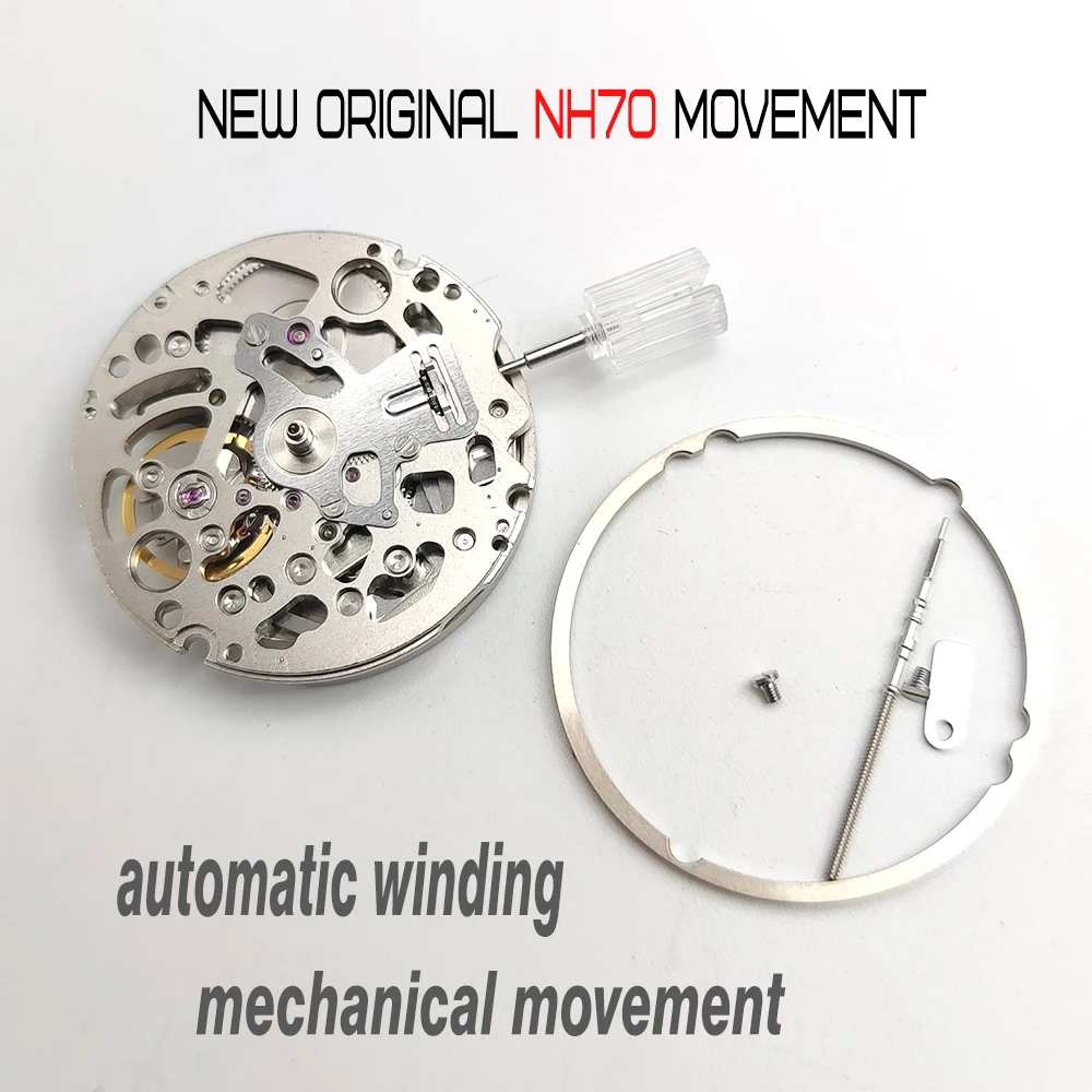 NH70 Movement Original Automatic Mechanical Movement Framework NH70 Movement Clock Replacement Movement Clock Maintenance Parts