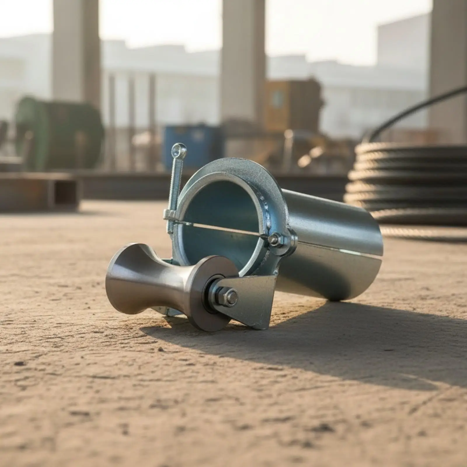 Underground Cable Guide Roller 95 Mm Diameter Steel Cable Guide Roller Smooth for Electricians, Construction Workers, Conduit