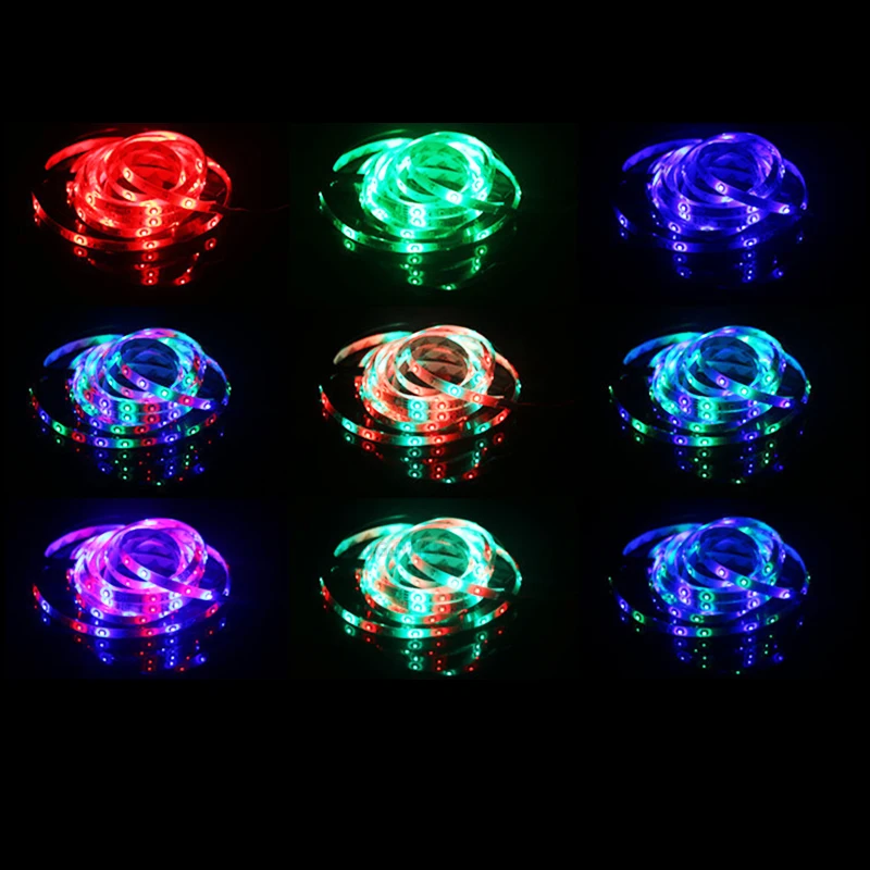 5M Led Strip 2835 SMD 60Leds/M Waterproof Flexible Led Tape 12v Decoration Ribbon Led Light Led Stripe RGB+24key controller