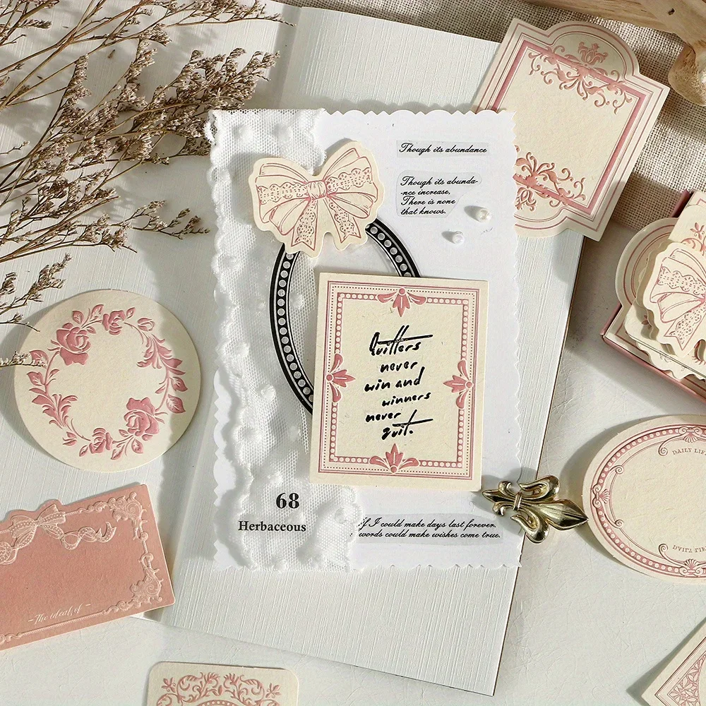 30 ورقة/عبوة من ورق القصاصات المصنوع يدويًا مع سحر عتيق، رائع للحرف اليدوية وألبومات الصور بشكل عشوائي