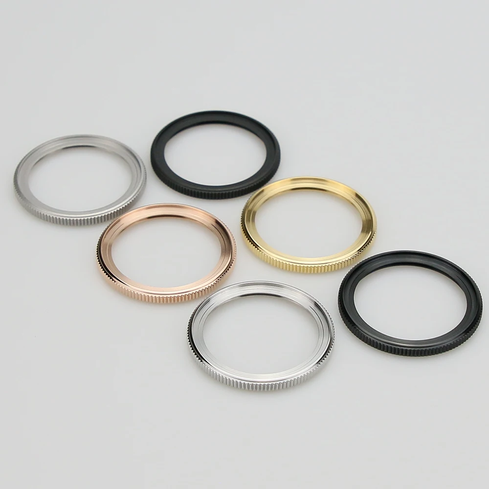 316L الفولاذ المقاوم للصدأ SKX013 عملة نمط تدوير إطار الساعة