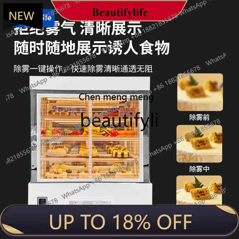 

a56 Bakery Large Capacity Refrigerated Display Cabinet Fruit Freshness Cabinet Front Opening Air Cooled Commercial Vertical Cabi