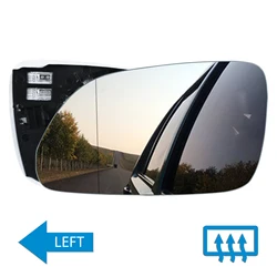 Left Side Wing Mirror Glass Heated Convex For VW Polo MK4 9N 2005-2009