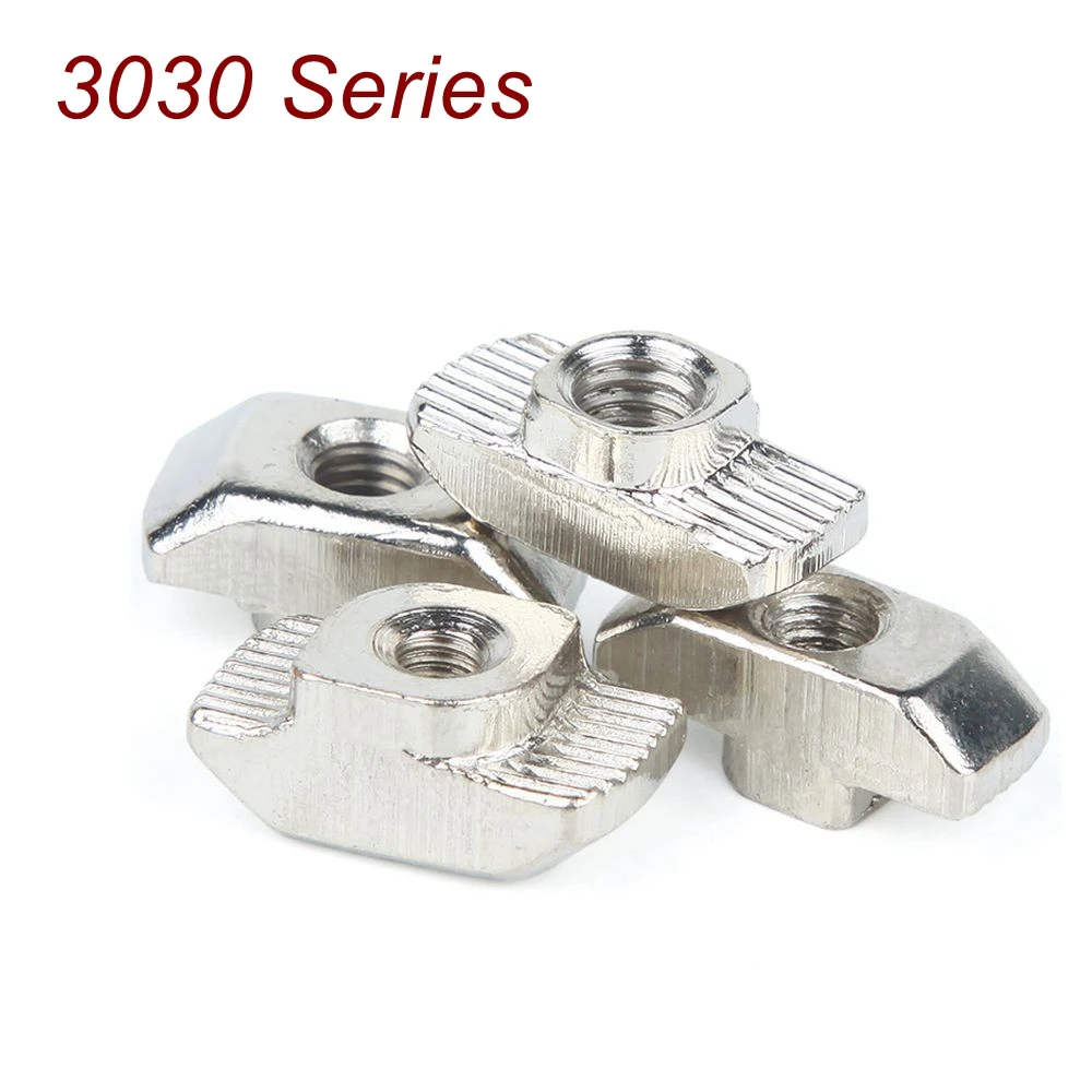 T nut for 3030 series Aluminum Profile Hammer Nut Carbon Steel Nickel Plated Aluminum Profile Nut