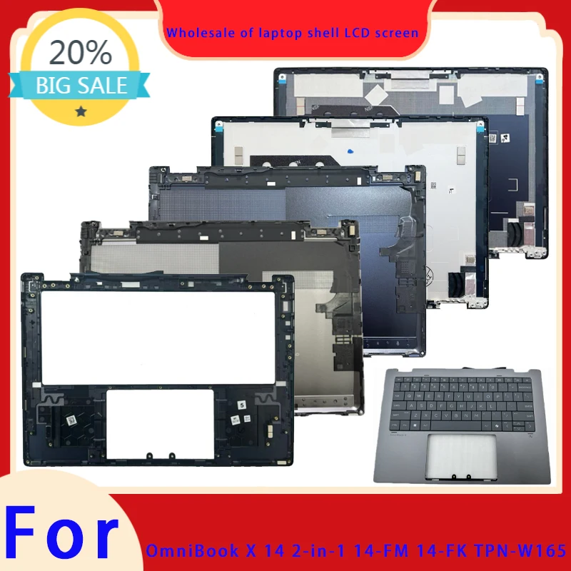compatibile-con-omnibook-x-14-2-in-1-14-fm-14-fk-tpn-w165-cover-superiore-schermo-lcd-cornice-schermo-poggiapolsi-scocca-inferiore-tastiera