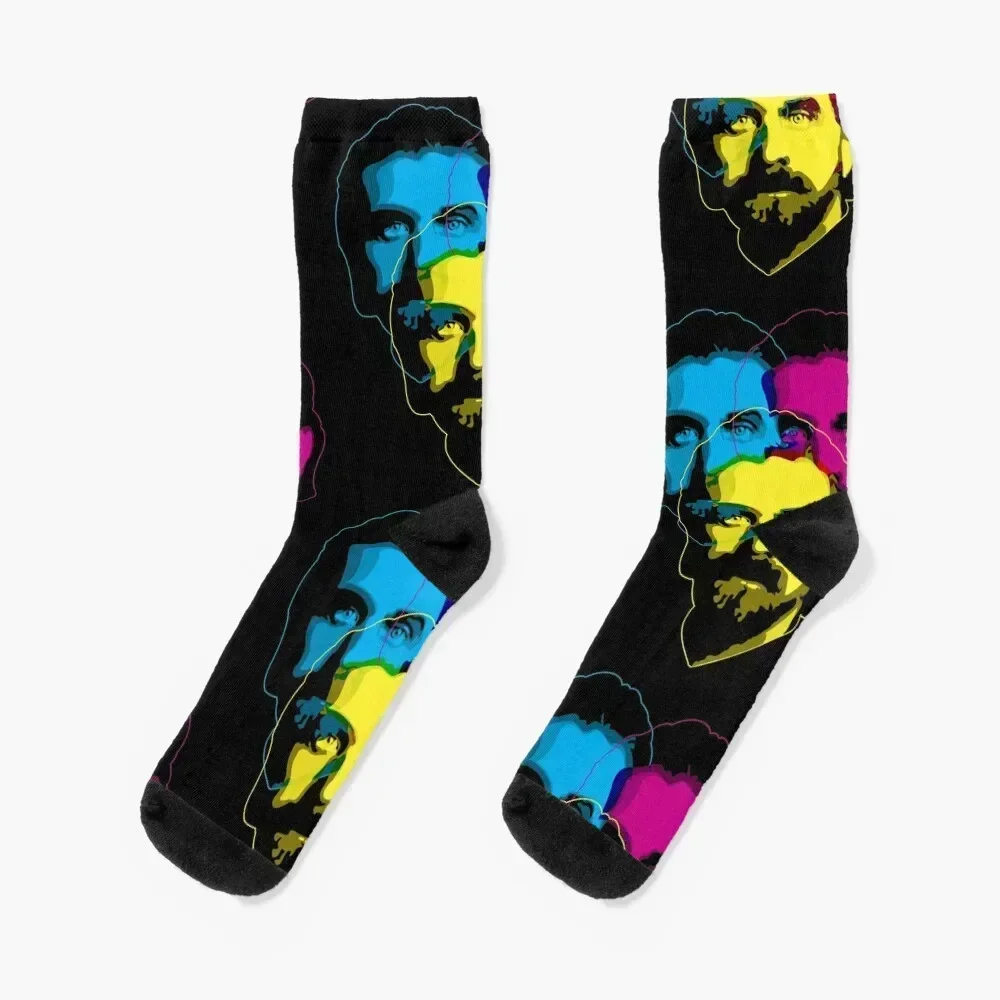 

Носки BJ Palmer CMYK3, эстетические цветные носки на Хэллоуин, роскошные женские носки, мужские