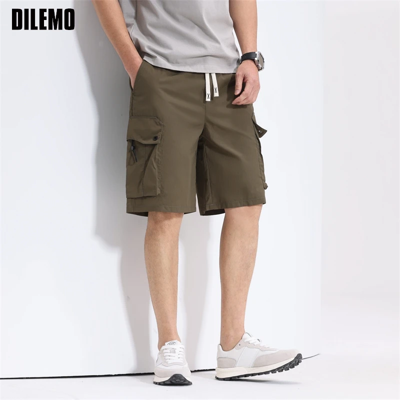 

Top Quality Wrinkle Free New Summer Brand Casual Fashion Streetwear Loose Cargo Shorts Pants Men Korean Trousers Men Clothes