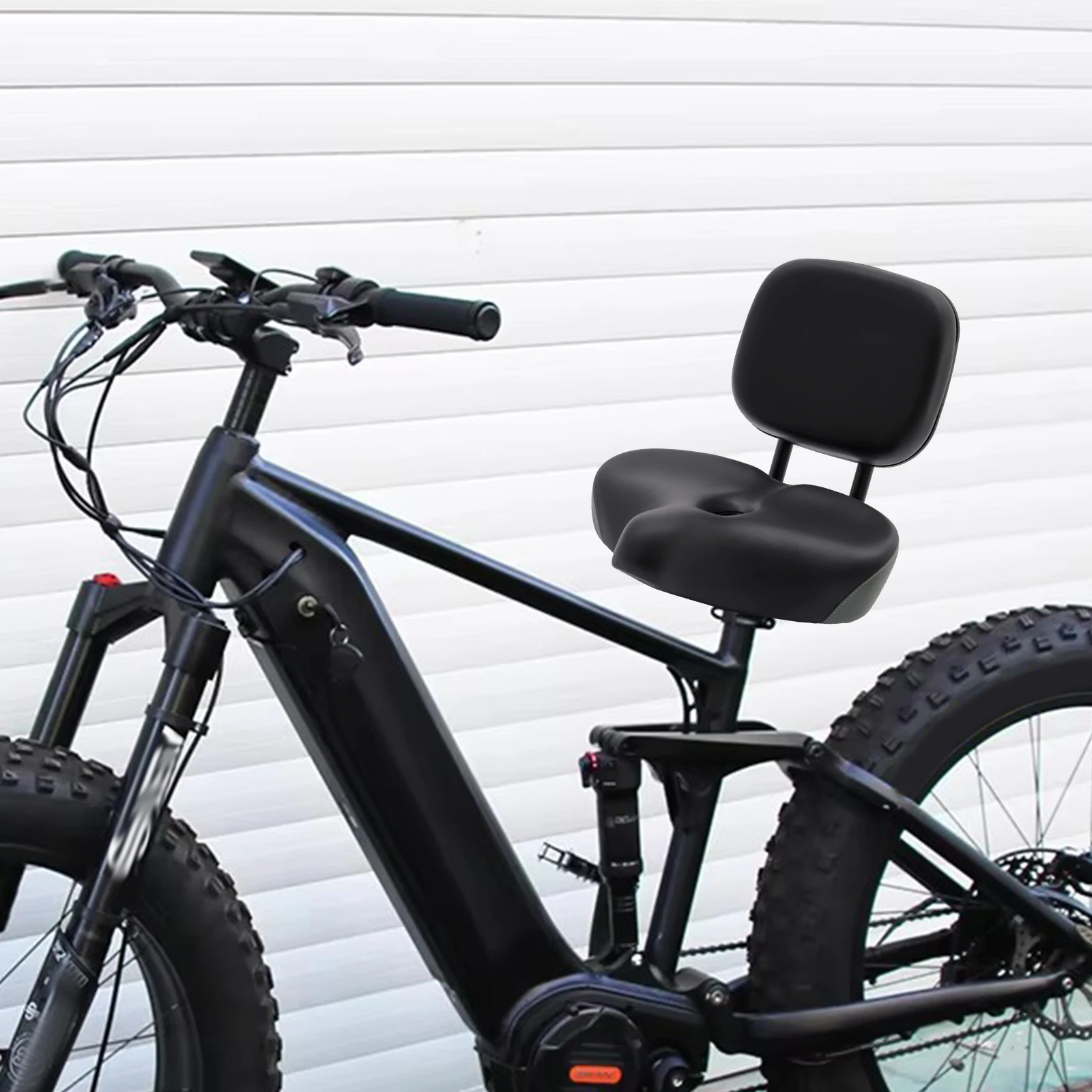 Siège de vélo confortable avec dossier vélo électrique VTT Tricycle siège coussin siège de selle Extra large