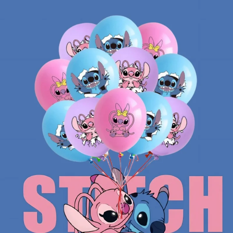 

18pcs 12Inch Anime Lilo and Stitch Latex Balloon Set Boy Girl's Birthday Party Supplies Baby Shower Party Decorations Kid Toys