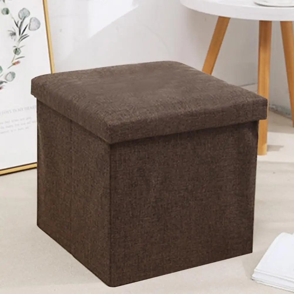 Multi-functional Storage Stool Multi-functional Foldable Storage Stool with Capacity Waterproof Fabric Bedroom Bench Padded Seat