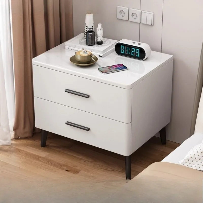 

Modern White Princess Nightstands Design Bedroom Living Room Bedside Table Nordic Space Saving Tables De Nuit Furniture Home