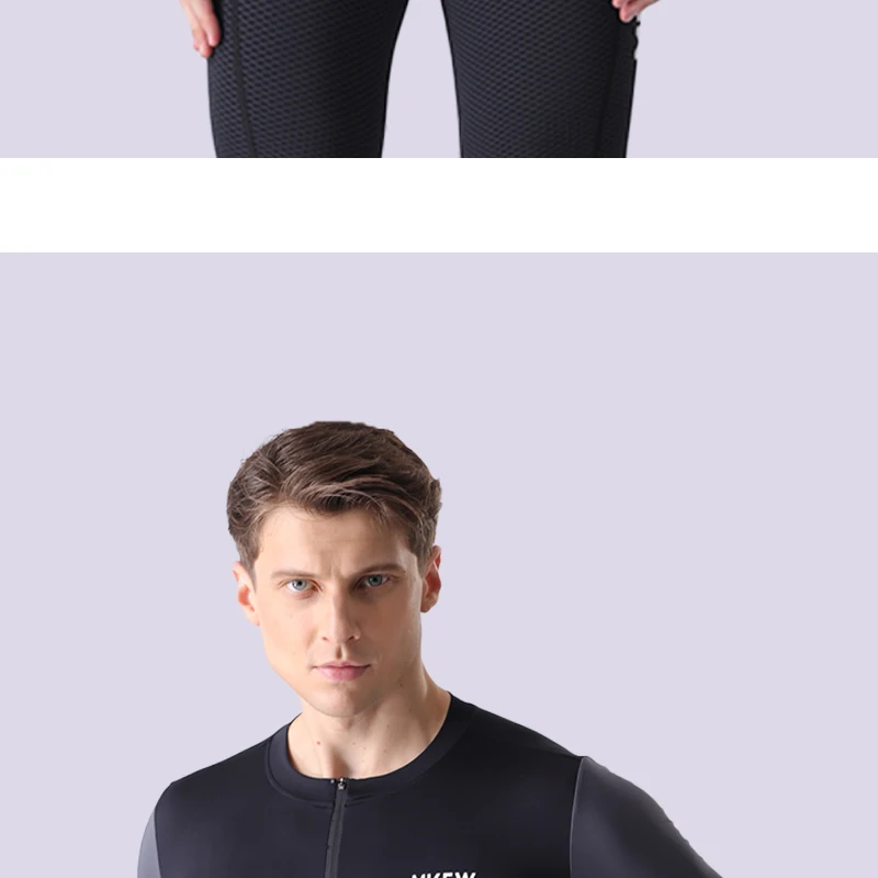 MKEW Sommer Herren Pro Radsporttrikot Atmungsaktive MTB Kurzarm-Fahrradbekleidung mit Taschen für Mountainbike und Rennrad – Detail 15