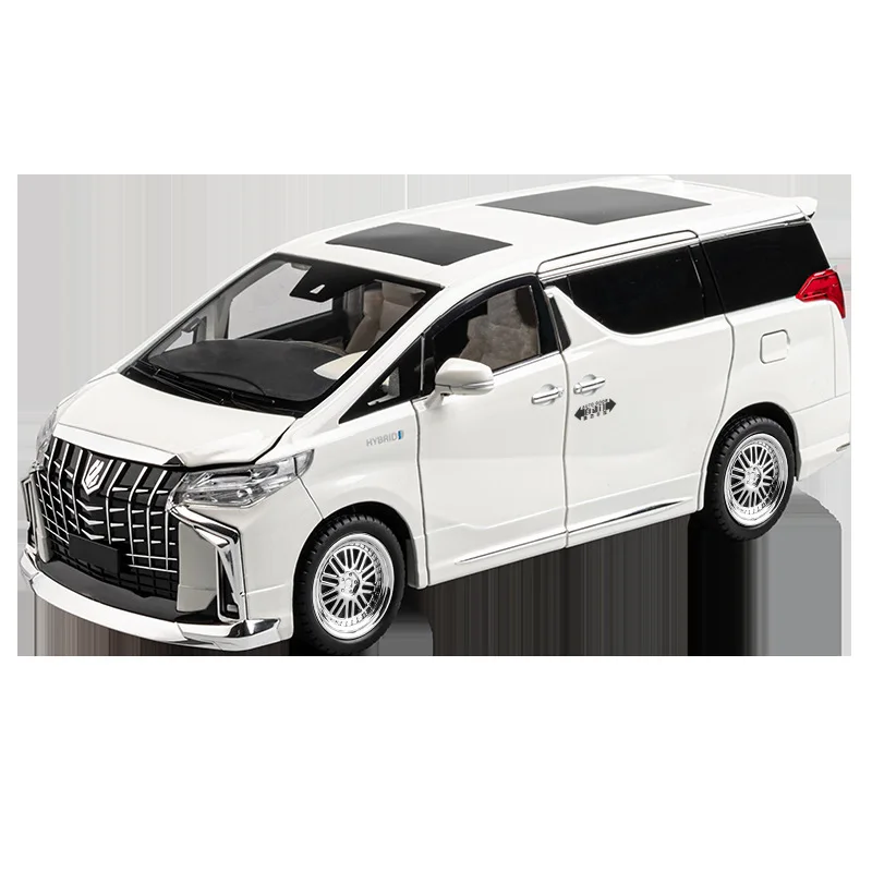 (Boxed) Simulation 1:18 Electric Door Toyota Elfa Alloy Car Model Ornament Toy Delivery