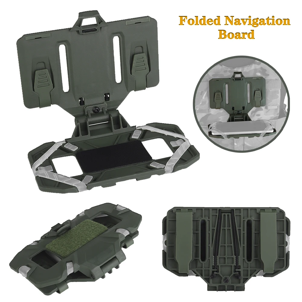 

New folding navigation plate, Molle mount for Molle undershirt system/chest mount outdoor tactical hunting shooting accessories.