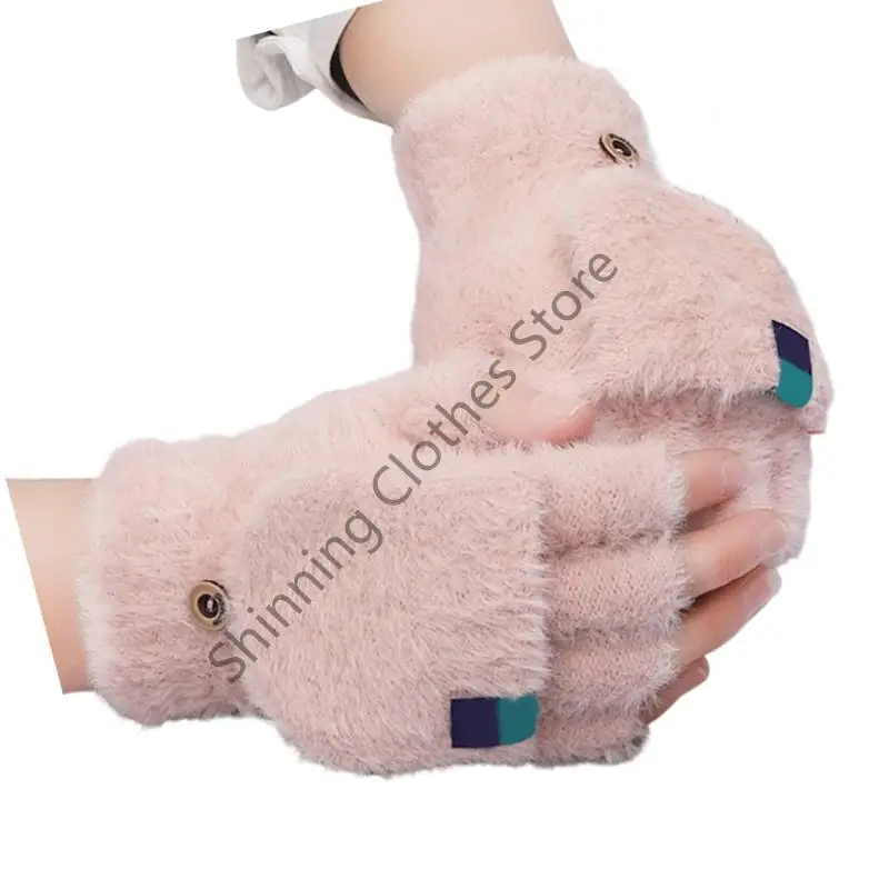 قفازات شتوية سميكة M68A نصف إصبع لكتابة ملابس الطقس البارد