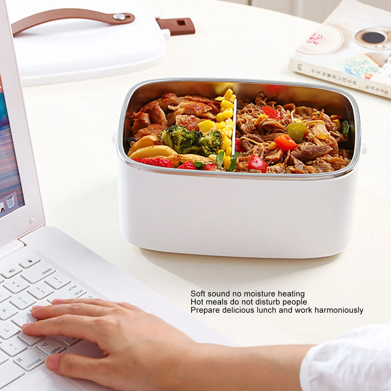 

Car Electric Lunch Box Food Heater 70W 1.8L Faster Food Warmer Stainless Steel Portable Heated Lunch Box for Car Truck Home