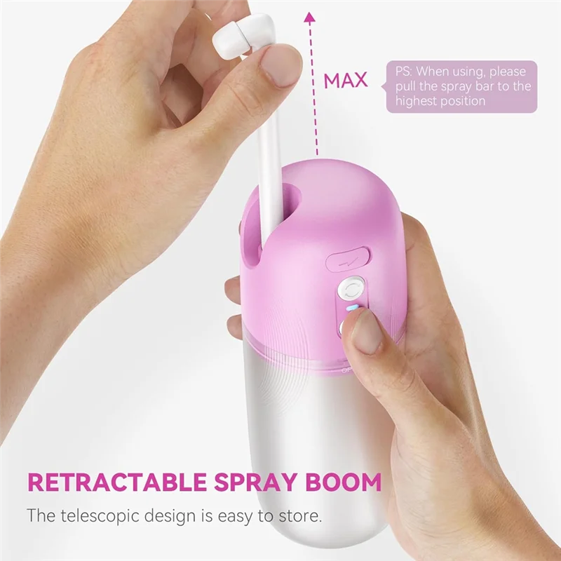 ABBO-USB-C Rechargeable Electric Portable Bidet For Travel, Peri Bottle In 3 Pressure Modes For Postpartum Care