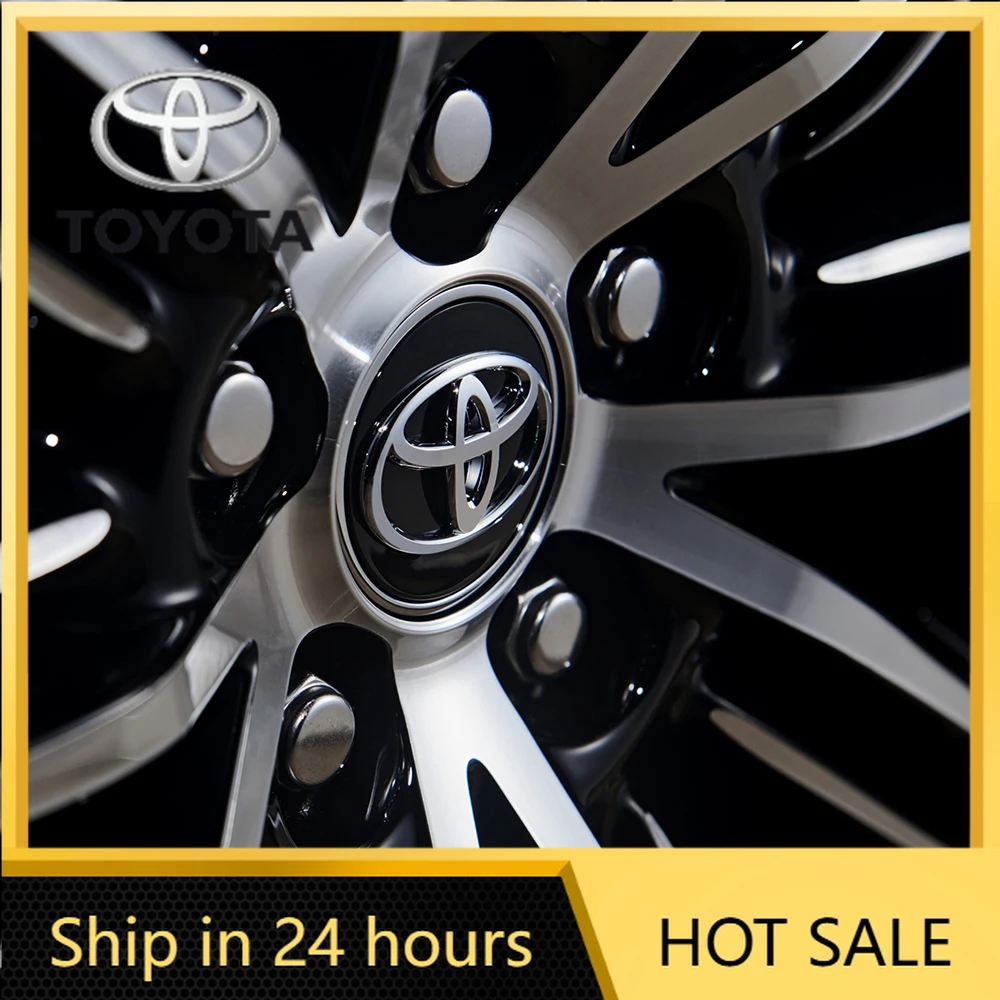 

Car Stickers For Toyota 2026 Hot 4Pcs 56/62mm Car Wheel Hub Center Cap Badge Decoration Cover For Toyota Fortuner Chr Verso Priu