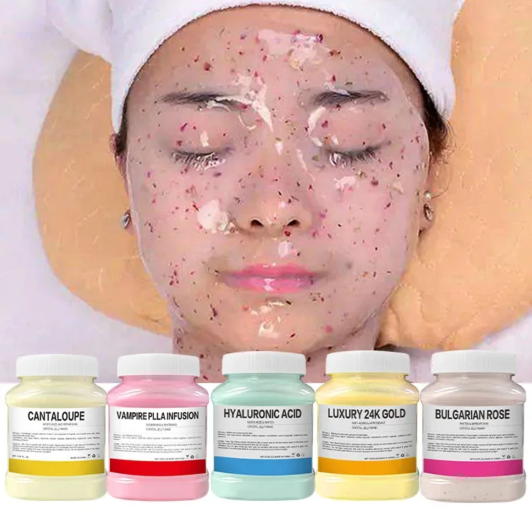 

350g Hydrating 24K Gold Soft Mask Powder Rose Petal Crystal Jelly Mask Powder Skin Care Dropshipping