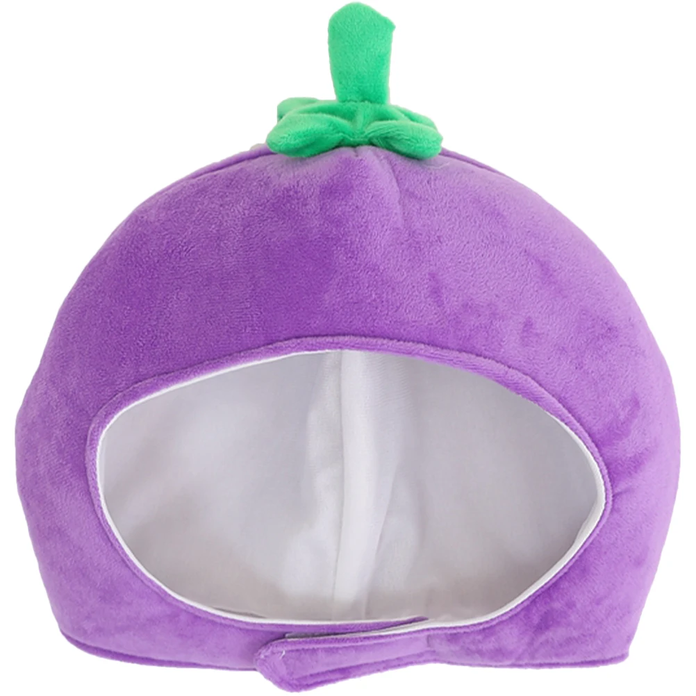 

Eggplant Hat Novelty Costume Hats Funny Party Accessories Halloween Props Gentle Touch Festive Atmosphere