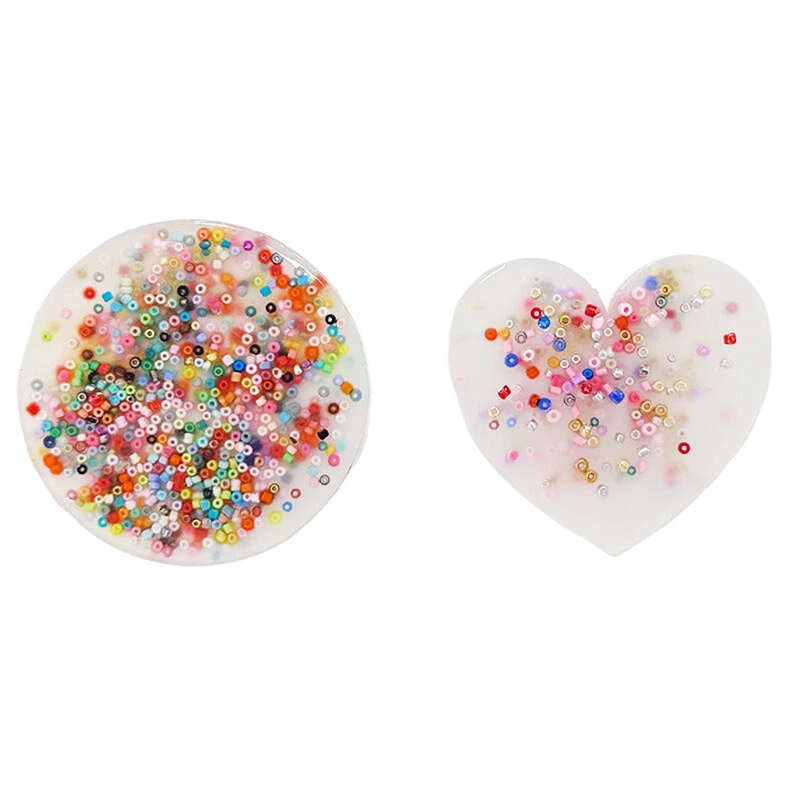 

1PC Round/Love Picky Pad Party Sensory Decompression Prop Stress Relief Squeezing Pocket Pads Skin Picking Fidget Toys