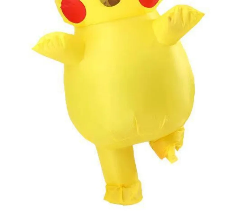 Disfraces Inflables de Piikachuerr para Halloween, Disfraces de Cosplay para Niños y Adultos, Trajes de Cuerpo Completo, Accesorios de Disfraces de Dibujos Animados