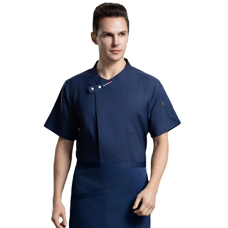 Chef Overalls, Short-sleeved Apron, Hat Set, Cake Baking Special, Restaurant Chef Clothes