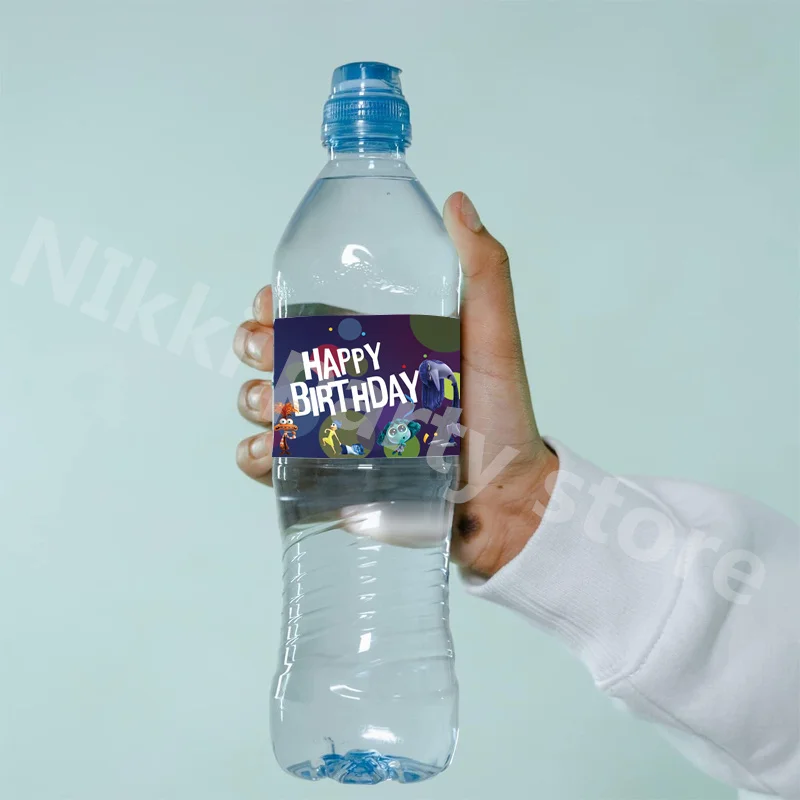 Von innen nach außen Aufkleber Wasser flasche Etiketten Dekorationen wasserdichte Aufkleber Party bevorzugen Baby party Geburtstag Dekoration ﻿