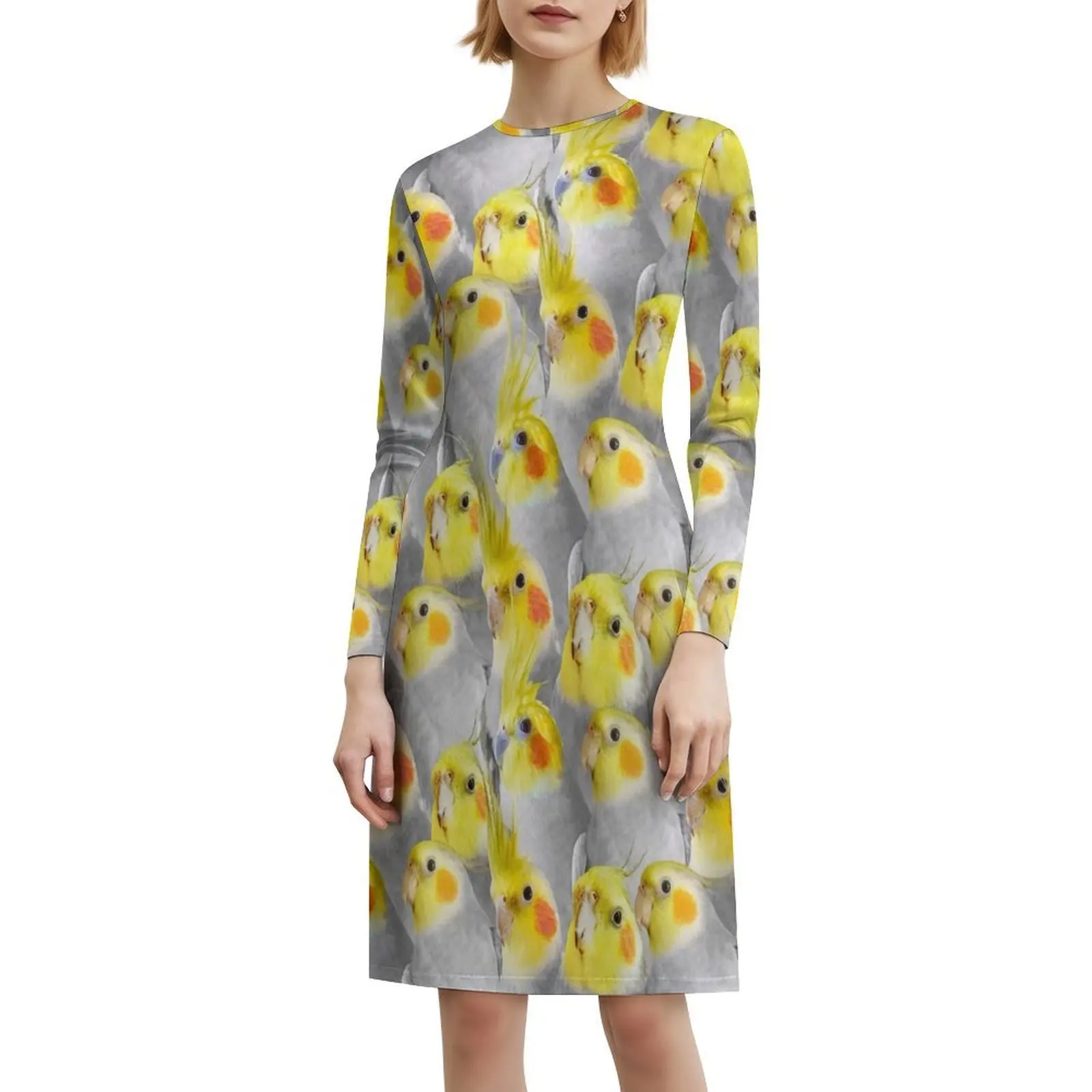 فستان كوكاتيل بنمط حشد على الطراز الكوري للنساء فستان كاجوال أنيق للحفلات أو الارتداء اليومي قمصان بيرب كوكاتيل #6