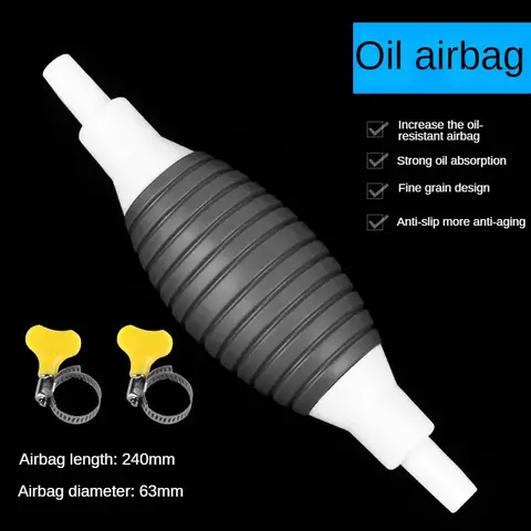 Universal bilbränslepumpsats DIY skärrör manuell handsugrörspumpning hållbar för flytande bensin tuning bränsle dieselpump 8 best sales manuell pump - №2