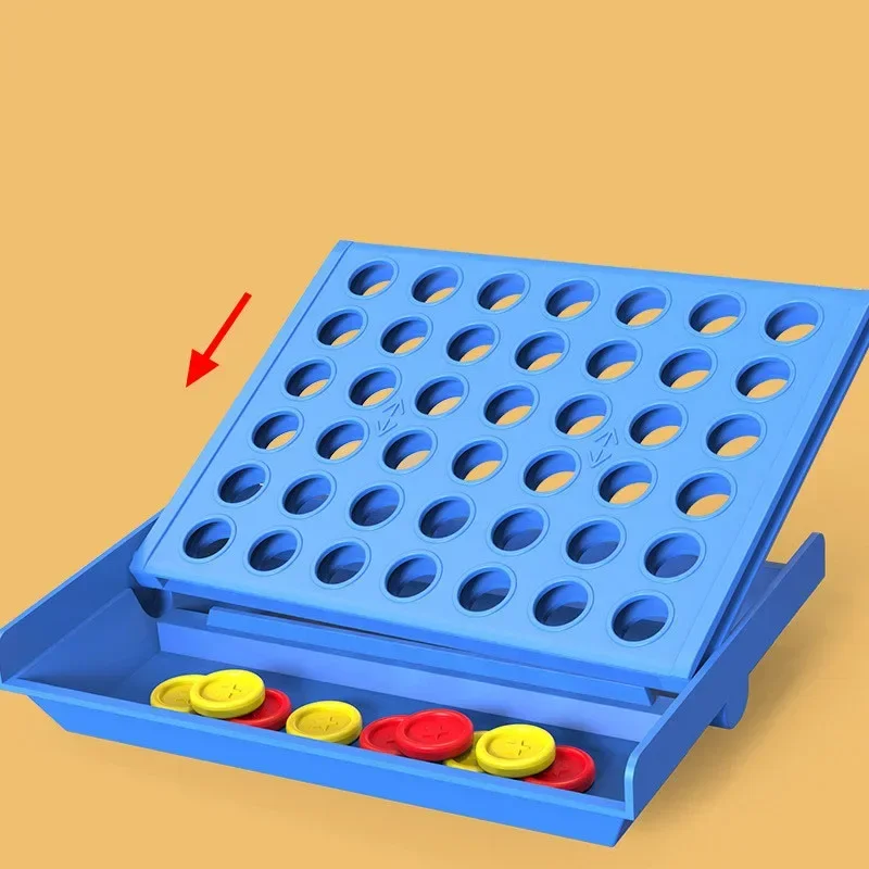 Foldable Connect 4 In A Line Board Game Classic Party Chess Family Toy Early Educational Puzzle Children Thinking Training Gifts