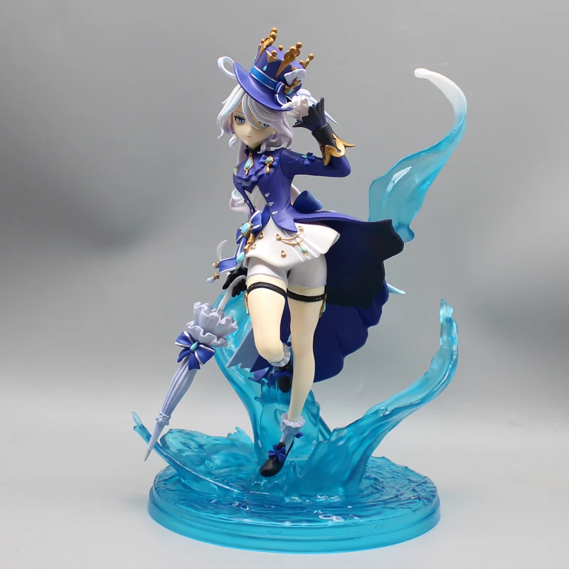 Genshin Water God Furina Action Figue 24cm Furina Anime Figue Collection Desktop Decor Models Gaming Statue Toys Birthday Gifts